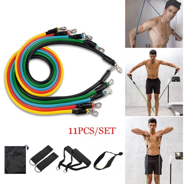 Crossfit 11 Pcs Resistance Bands Exercise Set 1