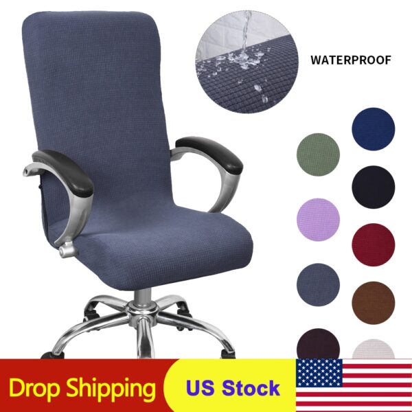 Modern Spandex Computer Chair Cover in 9 Colors 1