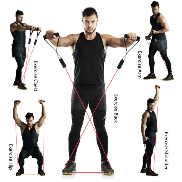 Crossfit 11 Pcs Resistance Bands Exercise Set 5