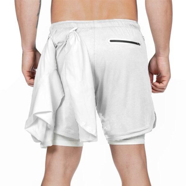 Men's 2 in 1 Running and Sports Workout Shorts - Image 3